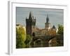 Charles Bridge and Old Town Bridge Tower, Prague, Czech Republic-David Barnes-Framed Photographic Print