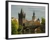 Charles Bridge and Old Town Bridge Tower, Prague, Czech Republic-David Barnes-Framed Photographic Print