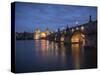 Charles Bridge and River Vltava, Prague, UNESCO World Heritage Site, Czech Republic, Europe-Ben Pipe-Stretched Canvas