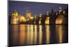 Charles Bridge and River Vltava, Prague, UNESCO World Heritage Site, Czech Republic, Europe-Ben Pipe-Mounted Photographic Print