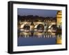 Charles Bridge and Smetana Museum Reflected in the River Vltava, Old Town, Prague, Czech Republic-Martin Child-Framed Photographic Print