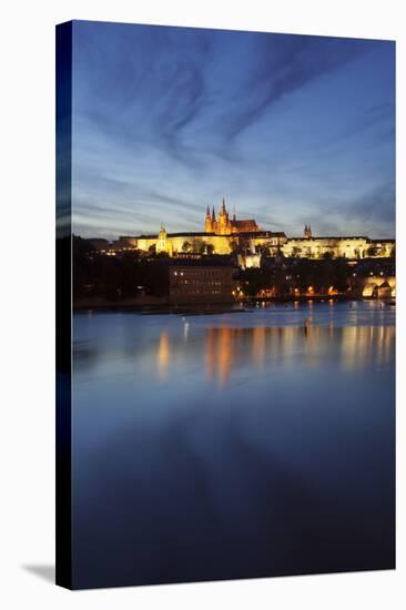 Charles Bridge and the Castle District with St. Vitus Cathedral and Royal Palace-Markus-Stretched Canvas