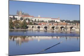 Charles Bridge and the Castle District with St. Vitus Cathedral and Royal Palace-Markus-Mounted Photographic Print