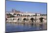 Charles Bridge and the Castle District with St. Vitus Cathedral and Royal Palace-Markus-Mounted Photographic Print