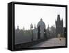 Charles Bridge, Church of St. Francis Dome, Old Town Bridge Tower, Old Town, Prague, Czech Republic-Martin Child-Framed Stretched Canvas