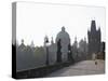 Charles Bridge, Church of St. Francis Dome, Old Town Bridge Tower, Old Town, Prague, Czech Republic-Martin Child-Stretched Canvas
