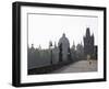 Charles Bridge, Church of St. Francis Dome, Old Town Bridge Tower, Old Town, Prague, Czech Republic-Martin Child-Framed Photographic Print