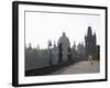 Charles Bridge, Church of St. Francis Dome, Old Town Bridge Tower, Old Town, Prague, Czech Republic-Martin Child-Framed Photographic Print