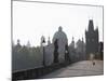 Charles Bridge, Church of St. Francis Dome, Old Town Bridge Tower, Old Town, Prague, Czech Republic-Martin Child-Mounted Photographic Print