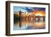 Charles bridge Czech Republic-null-Framed Art Print