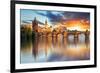 Charles bridge Czech Republic-null-Framed Art Print