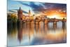 Charles bridge Czech Republic-null-Mounted Art Print