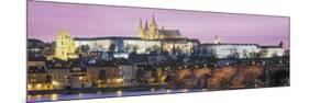 Charles Bridge, Hradcany Castle, St. Vitus Cathedral, Prague, Czech Republic-null-Mounted Photographic Print