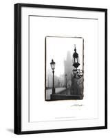 Charles Bridge in Morning Fog I-Laura Denardo-Framed Art Print