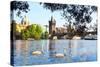 Charles Bridge in Prague, Czech Republic-frenta-Stretched Canvas