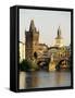Charles Bridge, Old Town Bridge and the Water Tower, Prague, Czech Republic-Sergio Pitamitz-Framed Stretched Canvas