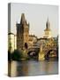 Charles Bridge, Old Town Bridge and the Water Tower, Prague, Czech Republic-Sergio Pitamitz-Stretched Canvas