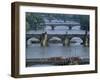 Charles Bridge on the Vltava River, Prague, Czech Republic-Kim Hart-Framed Photographic Print