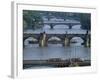 Charles Bridge on the Vltava River, Prague, Czech Republic-Kim Hart-Framed Photographic Print