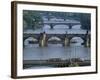 Charles Bridge on the Vltava River, Prague, Czech Republic-Kim Hart-Framed Photographic Print