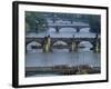 Charles Bridge on the Vltava River, Prague, Czech Republic-Kim Hart-Framed Photographic Print