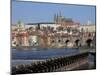 Charles Bridge over the River Vltava, UNESCO World Heritage Site, Prague, Czech Republic, Europe-Hans Peter Merten-Mounted Photographic Print