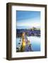 Charles Bridge, Prague Castle and St. Vitus Cathedral, Prague, Bohemia, Czech Republic-Christian Kober-Framed Photographic Print