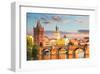 Charles bridge Prague Checkia-null-Framed Art Print