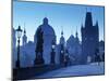 Charles Bridge, Prague, Czech Republic-Walter Bibikow-Mounted Premium Photographic Print