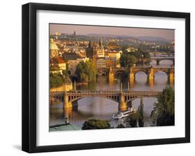 Charles Bridge, Prague, Czech Republic-Walter Bibikow-Framed Photographic Print