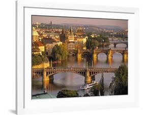 Charles Bridge, Prague, Czech Republic-Walter Bibikow-Framed Photographic Print