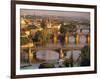 Charles Bridge, Prague, Czech Republic-Walter Bibikow-Framed Photographic Print