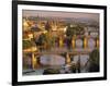 Charles Bridge, Prague, Czech Republic-Walter Bibikow-Framed Photographic Print