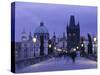 Charles Bridge, Prague, Czech Republic-Jon Arnold-Stretched Canvas