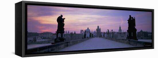 Charles Bridge, Prague, Czech Republic-Peter Adams-Framed Stretched Canvas