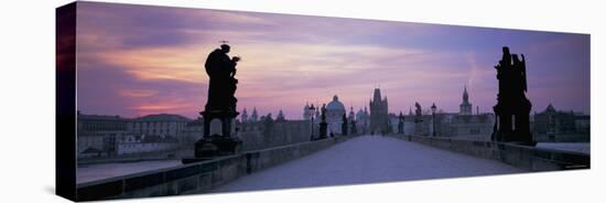 Charles Bridge, Prague, Czech Republic-Peter Adams-Stretched Canvas