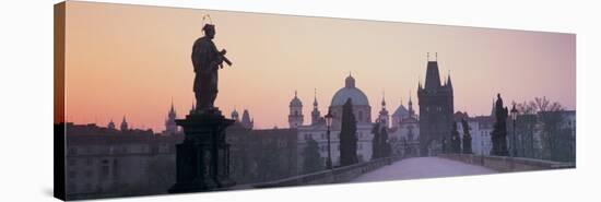 Charles Bridge, Prague, Czech Republic-Peter Adams-Stretched Canvas