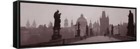 Charles Bridge Prague Czech Republic-null-Framed Stretched Canvas