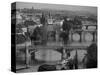 Charles Bridge, Prague, Czech Republic-Walter Bibikow-Stretched Canvas