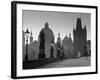 Charles Bridge, Prague, Czech Republic-Walter Bibikow-Framed Photographic Print