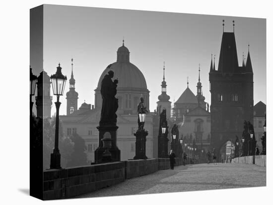 Charles Bridge, Prague, Czech Republic-Walter Bibikow-Stretched Canvas