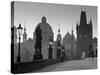 Charles Bridge, Prague, Czech Republic-Walter Bibikow-Stretched Canvas