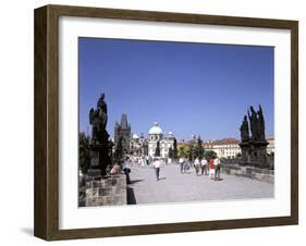 Charles Bridge, Prague, Czech Republic-Peter Thompson-Framed Photographic Print