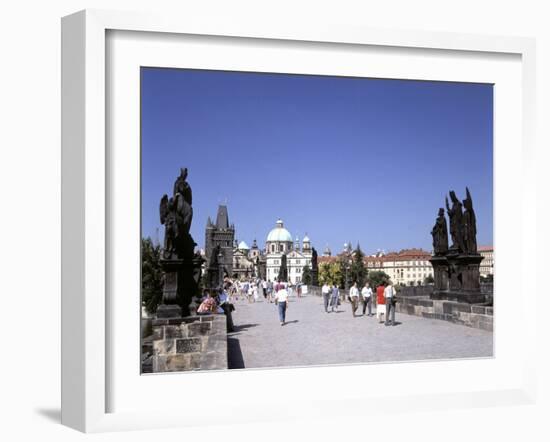 Charles Bridge, Prague, Czech Republic-Peter Thompson-Framed Photographic Print