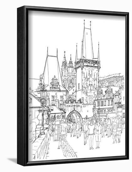 Charles Bridge - Prague, Czech Republic--Vladimir--Framed Art Print