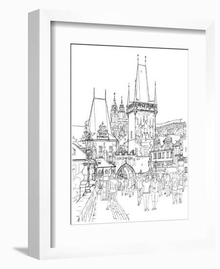 Charles Bridge - Prague, Czech Republic--Vladimir--Framed Art Print