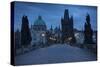 Charles Bridge, Prague, UNESCO World Heritage Site, Czech Republic, Europe-Ben Pipe-Stretched Canvas