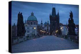 Charles Bridge, Prague, UNESCO World Heritage Site, Czech Republic, Europe-Ben Pipe-Stretched Canvas