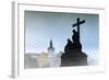 Charles Bridge Statues, Prague, Czech Republic, Europe-Angelo-Framed Photographic Print