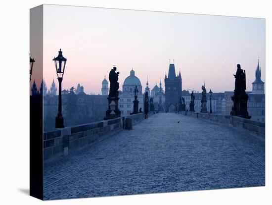 Charles Bridge, UNESCO World Heritage Site, Old Town, Prague, Czech Republic, Europe-Hans Peter Merten-Stretched Canvas